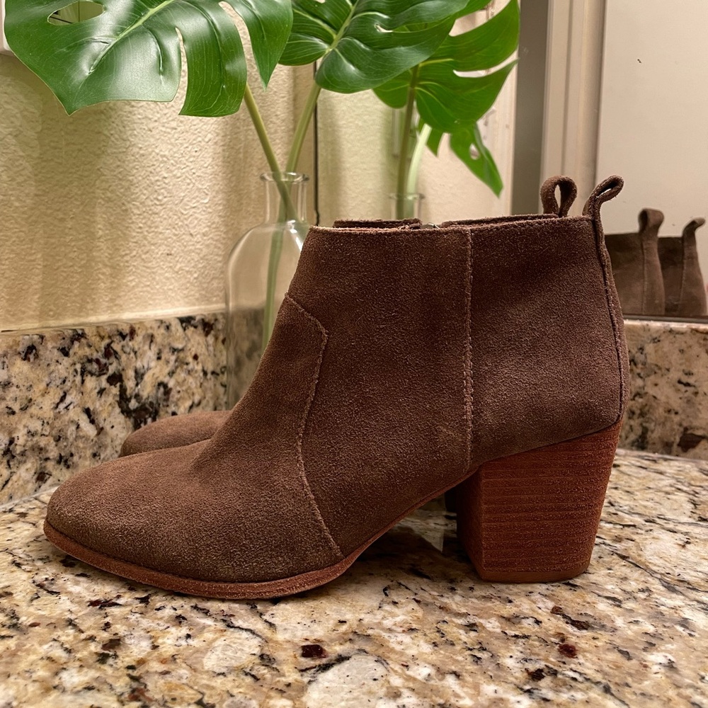 Madewell Brown Suede Ankle Boots